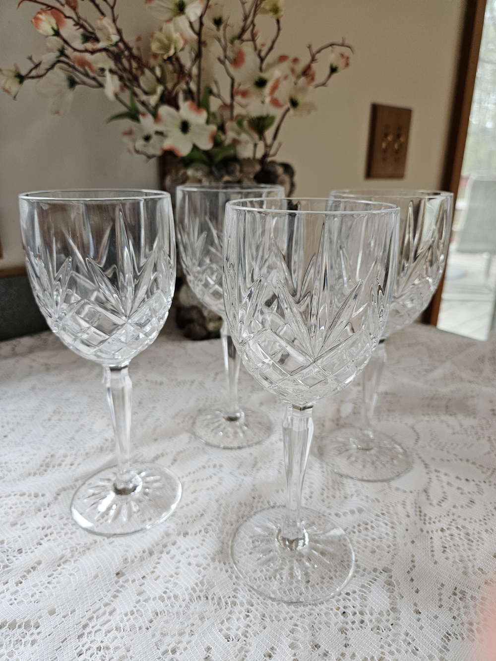 Cristal D'Arques French Crystal Wine Or Water Goblets (Set of 4)Provence.